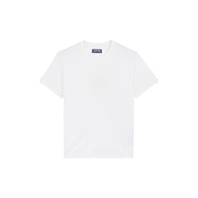 Load image into Gallery viewer, Cotton T-shirt Embroidered tone on tone Turtle
