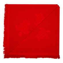 Load image into Gallery viewer, Beach Fouta in Organic Cotton Turtles Jacquard
