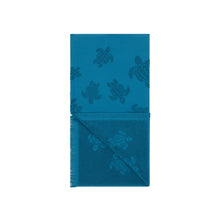 Load image into Gallery viewer, Beach Fouta in Organic Cotton Turtles Jacquard
