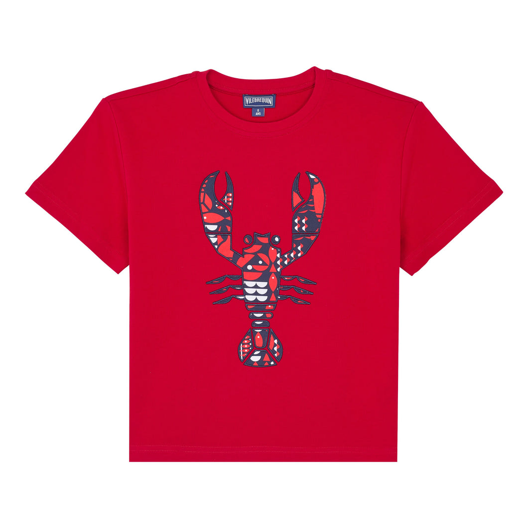 Oversized Organic Cotton T-Shirt Graphic Lobsters