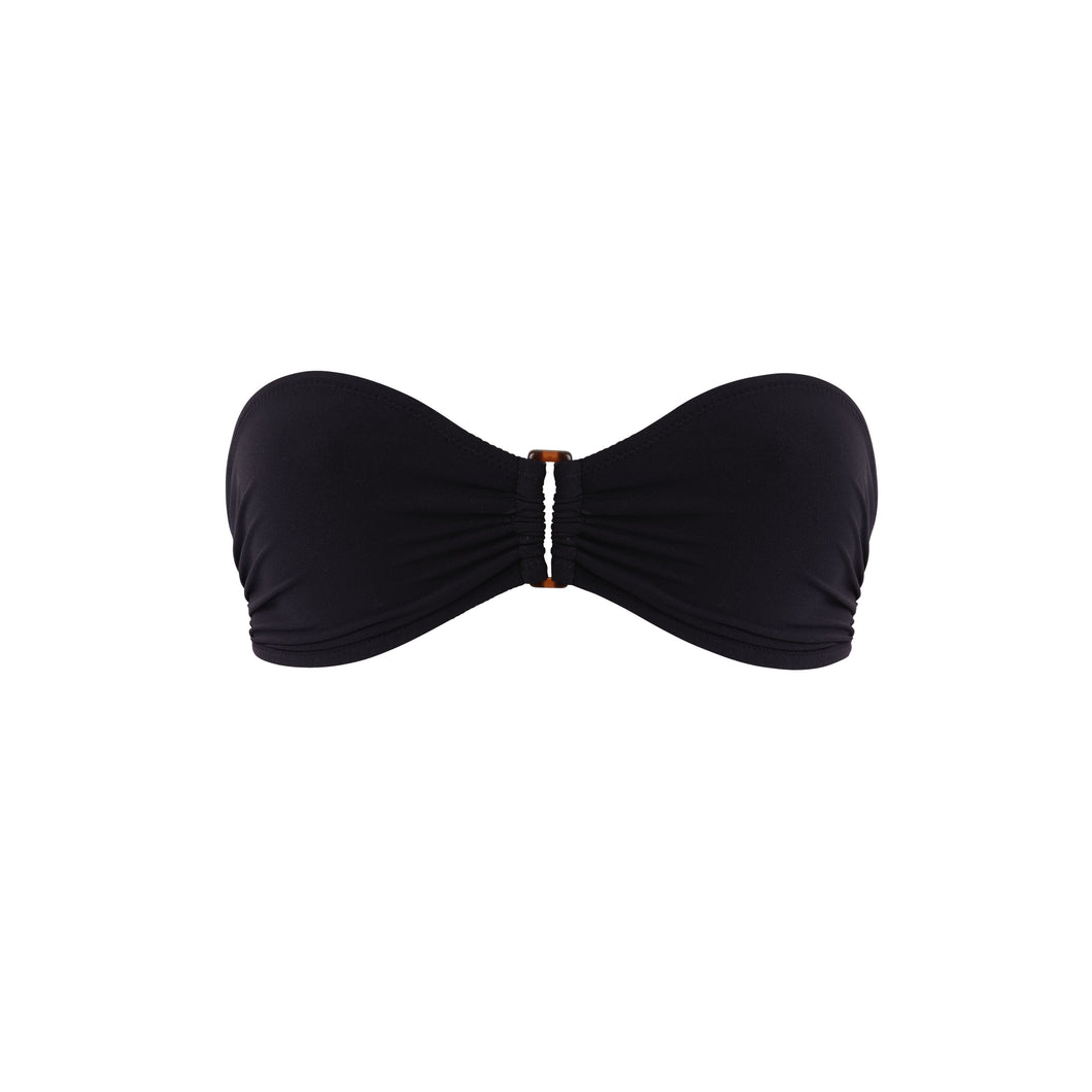Ring Bandeau Bikini Top Solid