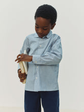Load image into Gallery viewer, Aristote shirt with blue stripes
