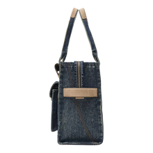 Load image into Gallery viewer, Marc Jacobs The Denim Suede Large Cargo Tote Bag Blue Women 2S6HTT005H02-427
