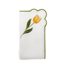 Load image into Gallery viewer, Seferî Embroidered Napkin - Tulip Garden - Set of 4
