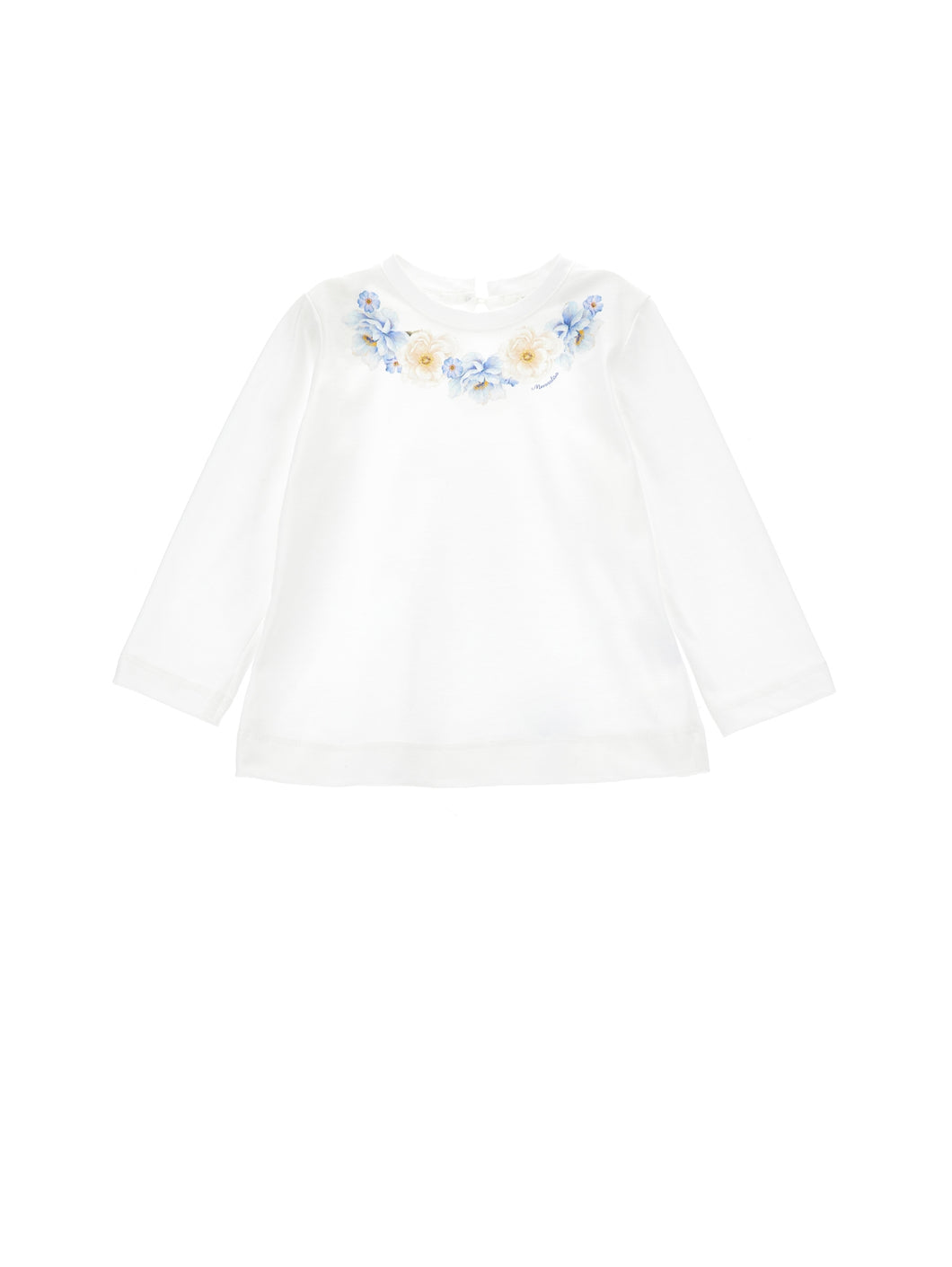 T-shirt with embroidered flowers
