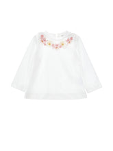 Load image into Gallery viewer, T-shirt with embroidered flowers
