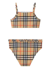 Load image into Gallery viewer, Burberry Ruffled Check-Pattern Bikini
