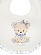 Load image into Gallery viewer, Ruffle teddy bear bib
