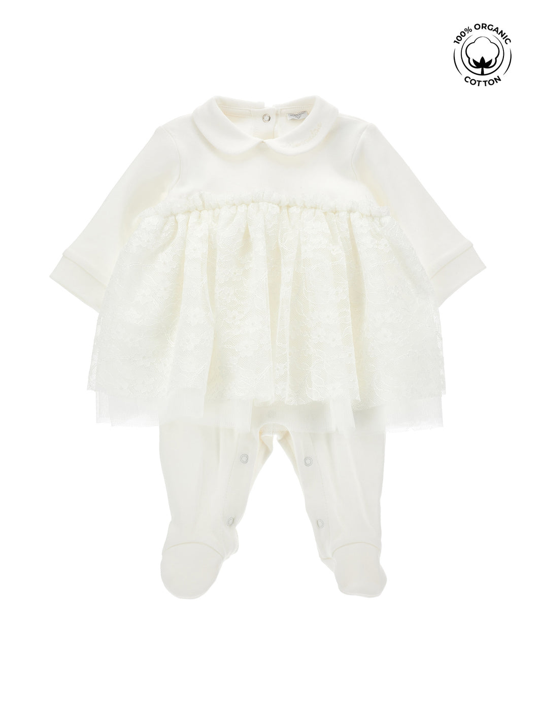 Organza and lace jumpsuit