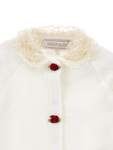 Load image into Gallery viewer, Romper with ruffled collar and buttons
