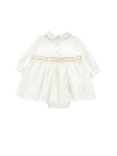 Load image into Gallery viewer, Newborn dress with tulle roses
