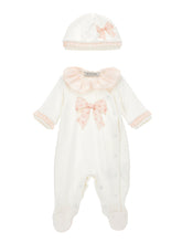 Load image into Gallery viewer, Romper with bows and ruffles
