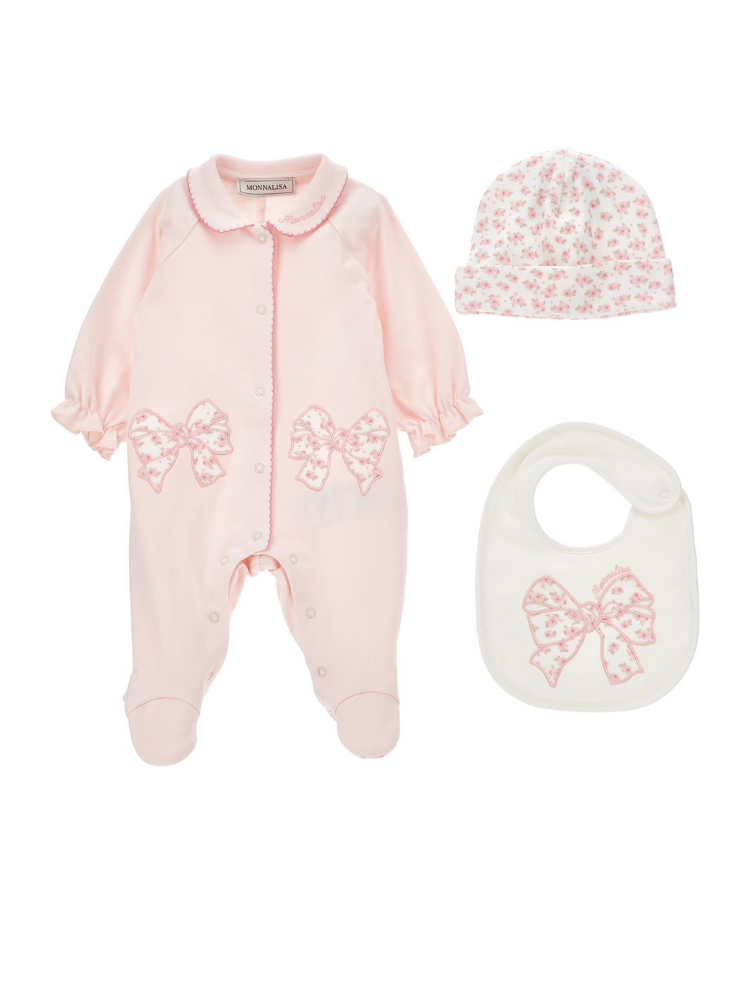 Set Utina Bib Cap Bow