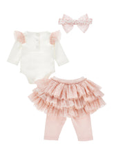 Load image into Gallery viewer, Tutu set bow and ruffles

