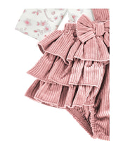 Load image into Gallery viewer, Teddy bear print romper with bows
