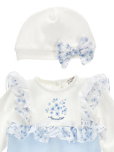 Load image into Gallery viewer, Jumpsuit and hat with bow
