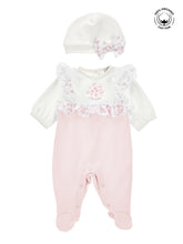 Load image into Gallery viewer, Jumpsuit and hat with bow
