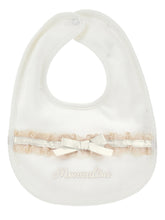 Load image into Gallery viewer, Baby romper, bib and hat set
