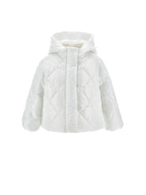 Load image into Gallery viewer, Down jacket with fabric bows
