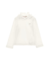 Load image into Gallery viewer, Ruffled rhinestone turtleneck sweater
