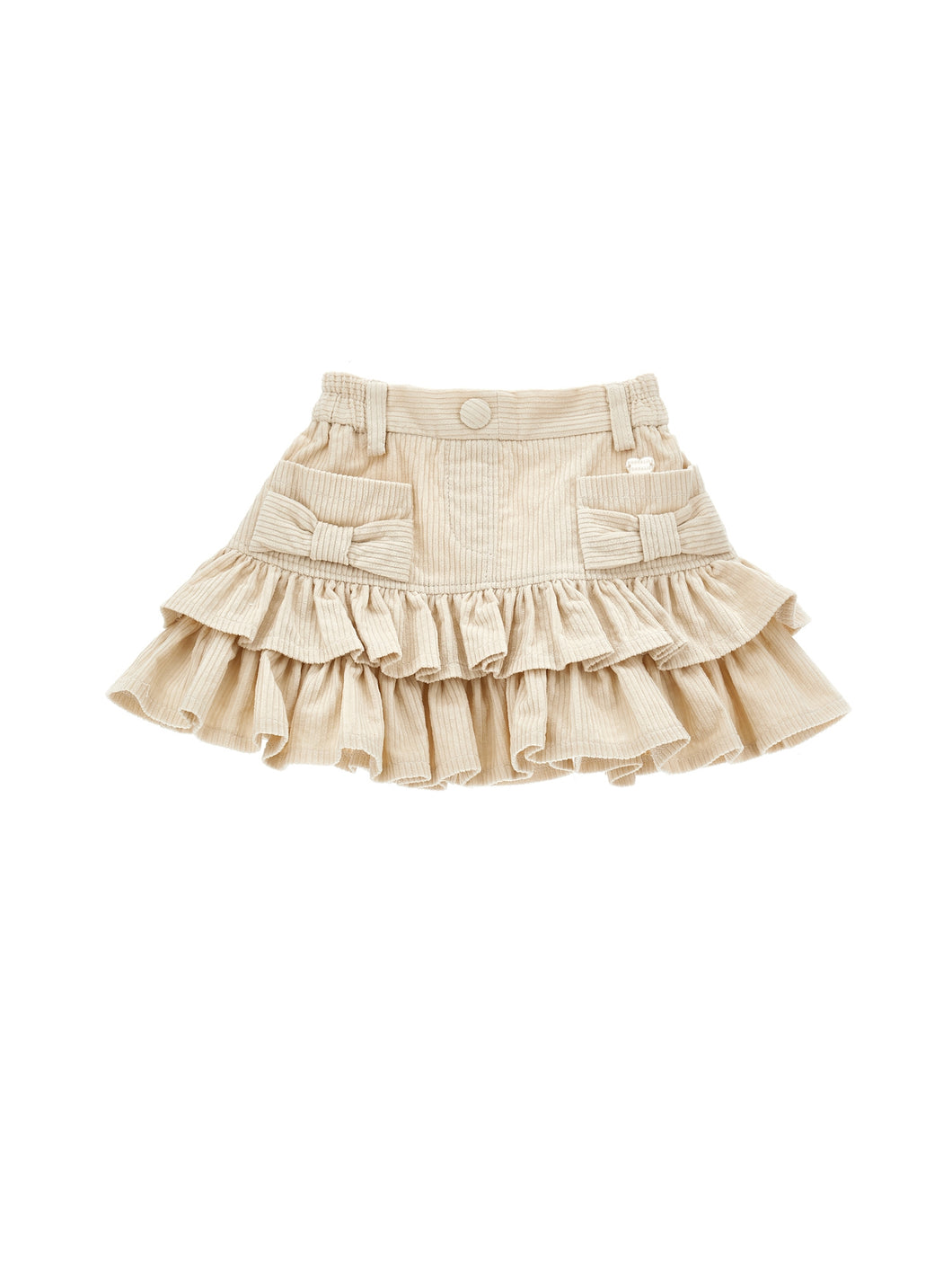 Velvet skirt with bows
