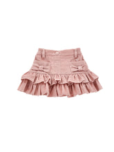 Load image into Gallery viewer, Velvet skirt with bows
