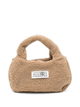 Load image into Gallery viewer, MM6 Maison Margiela Kids logo-patch borg tote bag

