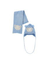 Load image into Gallery viewer, Teddy Bear Hat and Scarf Set
