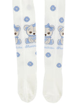 Load image into Gallery viewer, Jacquard teddy bear tights
