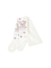 Load image into Gallery viewer, Jacquard teddy bear tights
