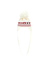 Load image into Gallery viewer, Pom pom and heart hat
