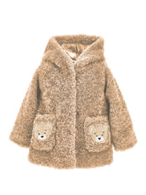 Load image into Gallery viewer, Coat with teddy bear pockets
