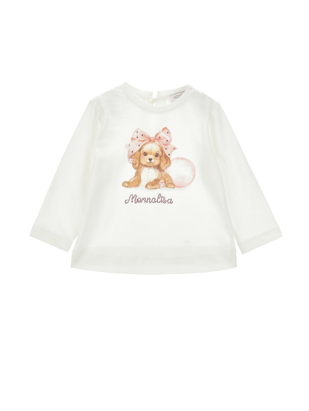 T-Shirt with dog and bow