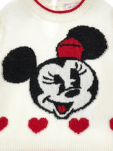 Load image into Gallery viewer, Minnie Mouse Hearts Inlay Sweater
