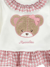 Load image into Gallery viewer, Teddy sweatshirt with gingham frill

