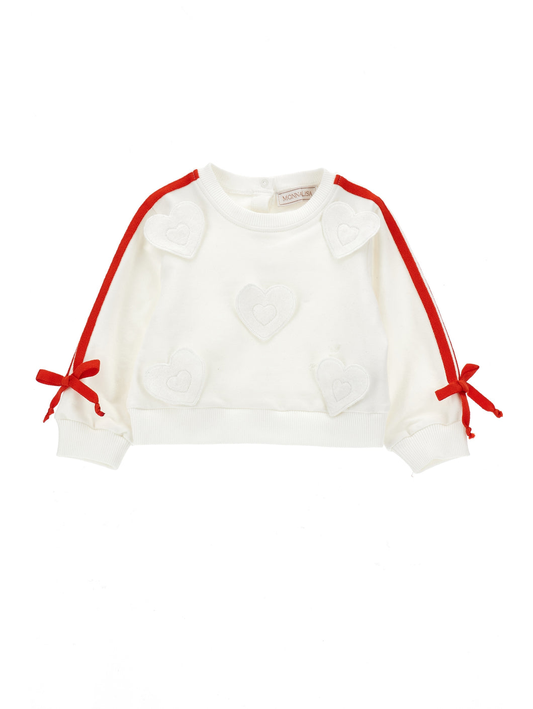 Sweatshirt with heart and laces
