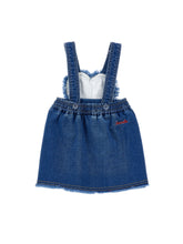 Load image into Gallery viewer, Embroidered hearts overall skirt
