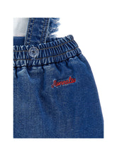 Load image into Gallery viewer, Embroidered hearts overall skirt
