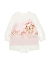 Load image into Gallery viewer, Puppy and Bows Sweatshirt Dress
