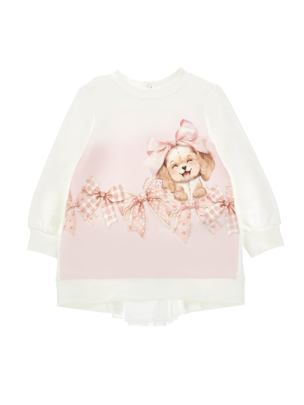 Puppy and Bows Sweatshirt Dress