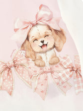 Load image into Gallery viewer, Puppy and Bows Sweatshirt Dress
