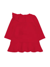 Load image into Gallery viewer, Hearts ruffled sweatshirt dress
