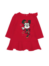 Load image into Gallery viewer, Minnie Ruffle Sweatshirt Dress
