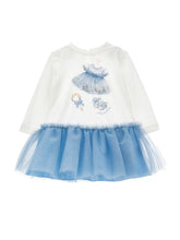 Load image into Gallery viewer, Dress with print dress and tulle skirt
