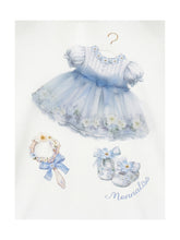 Load image into Gallery viewer, Dress with print dress and tulle skirt
