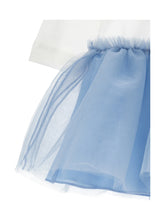 Load image into Gallery viewer, Dress with print dress and tulle skirt
