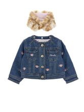 Load image into Gallery viewer, Jacket with roses and removable collar
