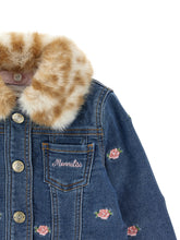 Load image into Gallery viewer, Jacket with roses and removable collar
