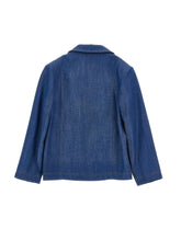 Load image into Gallery viewer, Denim jacket with flower applique

