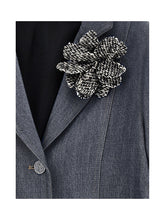 Load image into Gallery viewer, Denim jacket with flower applique
